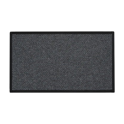 Black & gray interwoven non-slip kitchen runner mat
