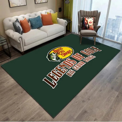 Fishing Pattern Non-Slip Soft Area Rug
