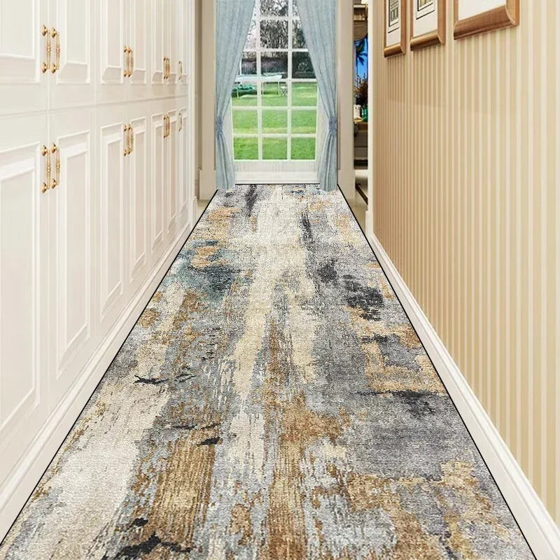 Nordic Abstract Long Corridor Runner Rug