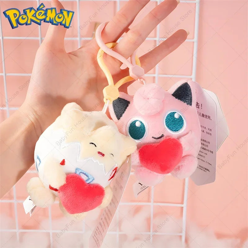 Pokemon Character Plush Toy Keychain Set