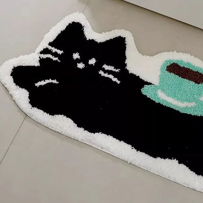 Thick cat cashmere-style non-slip mat