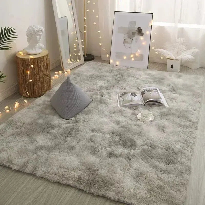 VIKAMA Silk Wool Rug Bedroom Living Room Kids Prayer Carpet Large Floor Mat Home Decor