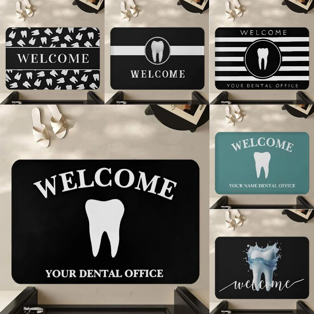 VIKAMA Dentist Teeth Welcome Doormat