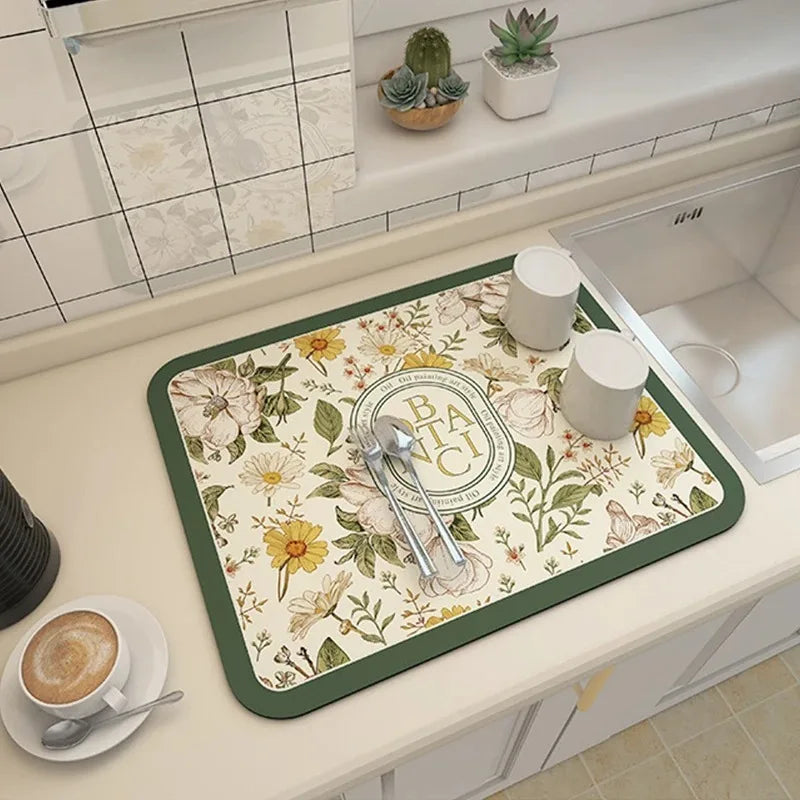 VIKAMA Kitchen Drain Absorbent Quick-Dry Table Mat