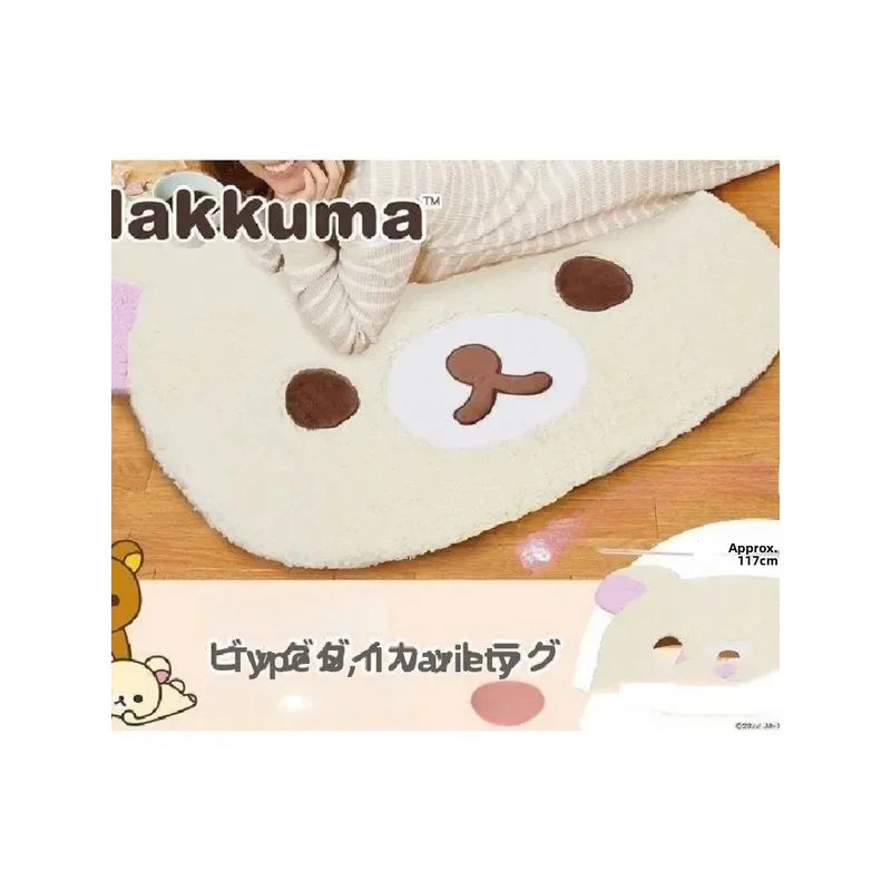VIKAMA Cartoon Lazy Bear Carpet Soft Plush Anti Slip Floor Mat, Suitable For Bedroom, Office Decoration, Home Decoration Carpet