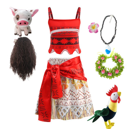Disney Moana 2 Ocean Adventure Costume Dress For Girls